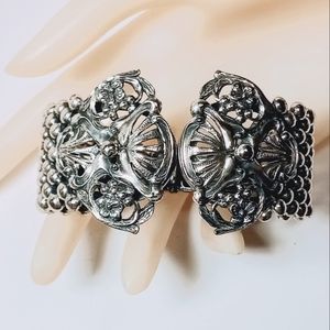 Vintage Schiaparelli Art Nouveau Clamper Bracelet